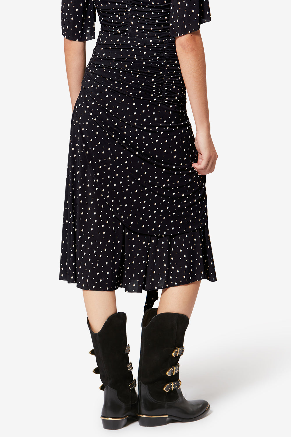 Jupe midi gyelle - Noir et écru - Woman - 5