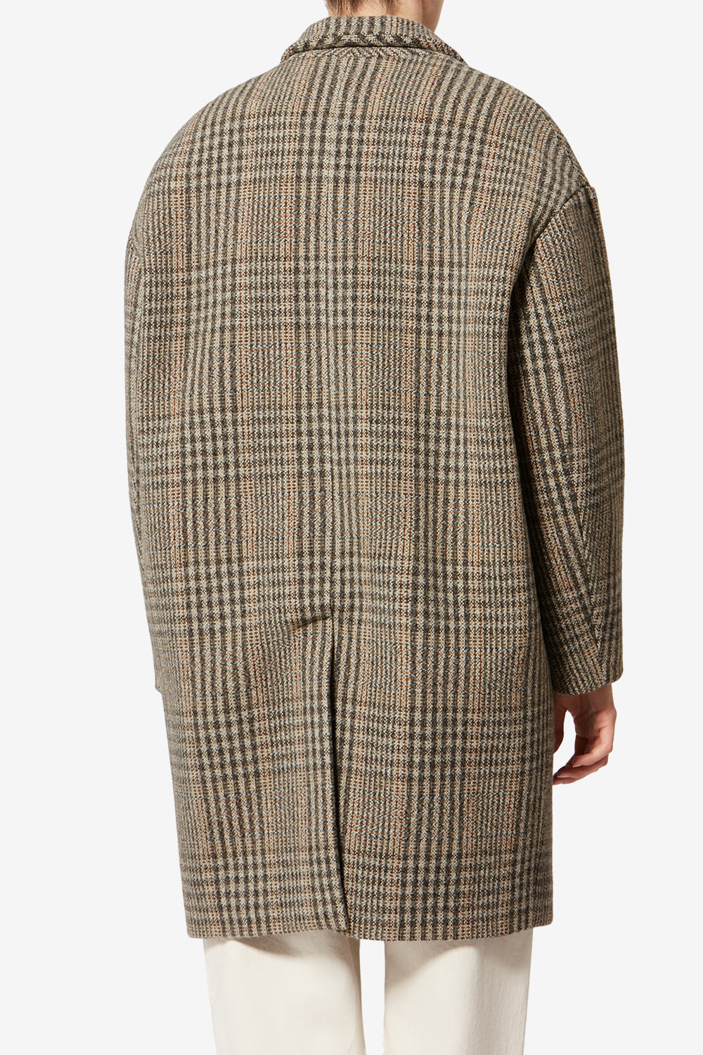 Manteau en laine vierge prince-de-galles limizia - Beige - Woman - 5