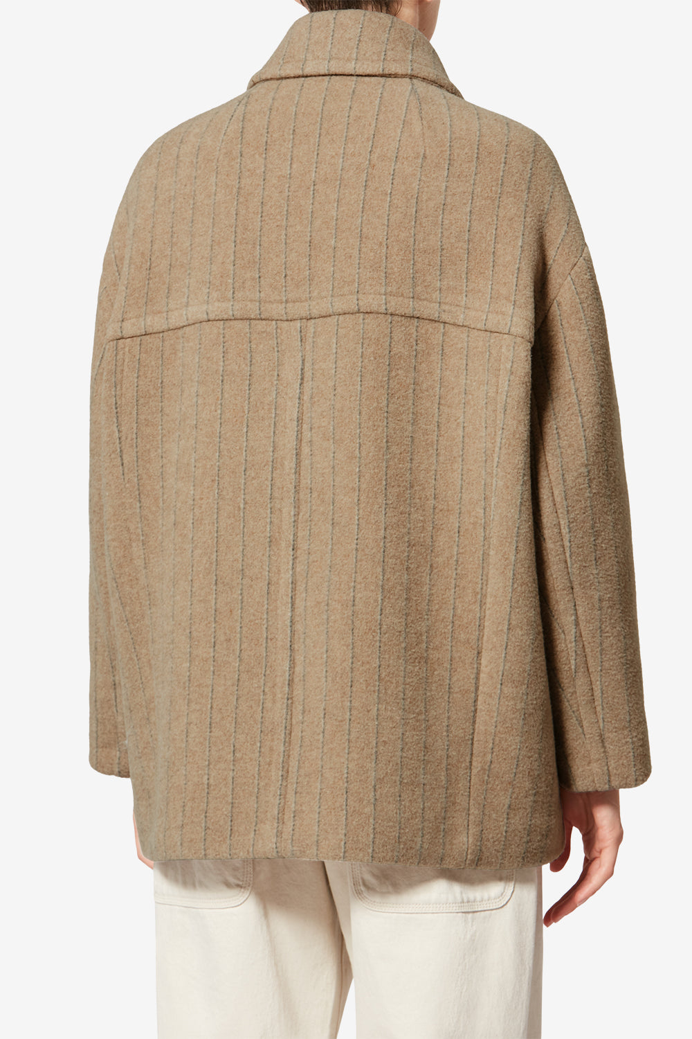 Manteau fiby-ga en laine - Taupe - Woman - 5