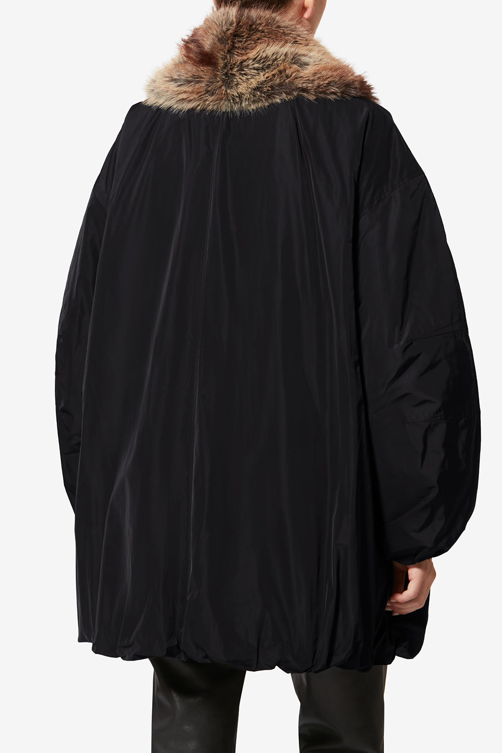 Parka doublée de fausse fourrure cardine - Noir - Woman - 5