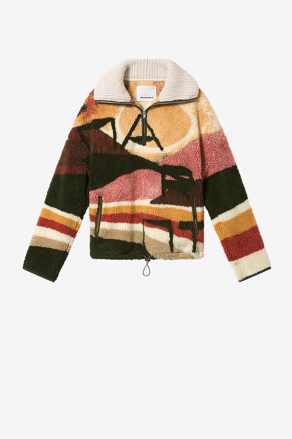 Marley desert print fleece jacket - Multicolor - Man - 1