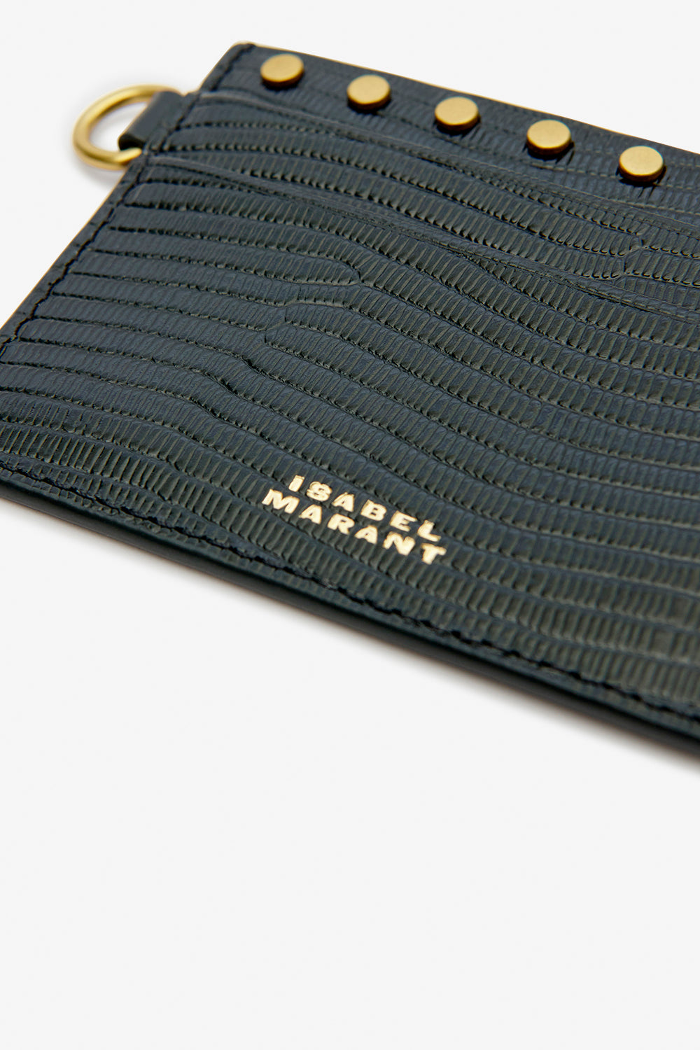 Calfskin leather card holder - Black - Woman - 4