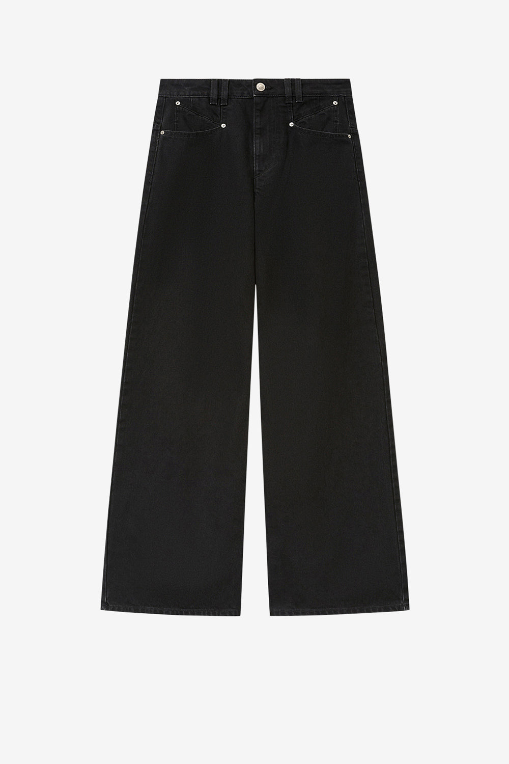 Lemony cotton pants - Black - Woman - 1