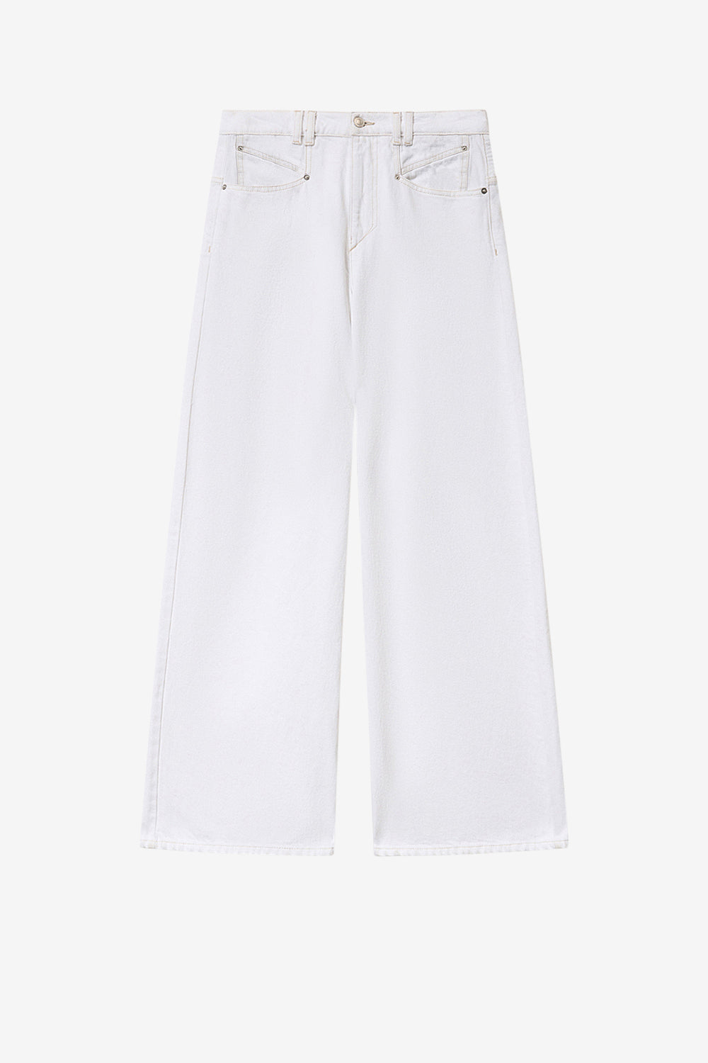 Pantalon lemony en coton - Blanc - Woman