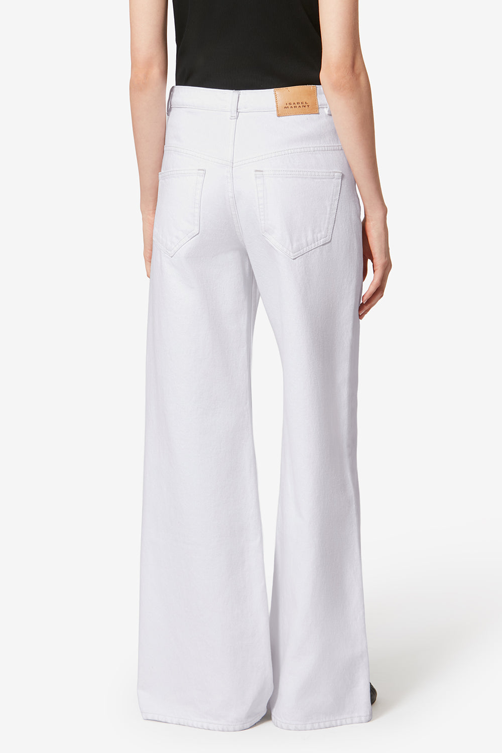 Lemony cotton pants - White - Woman - 5