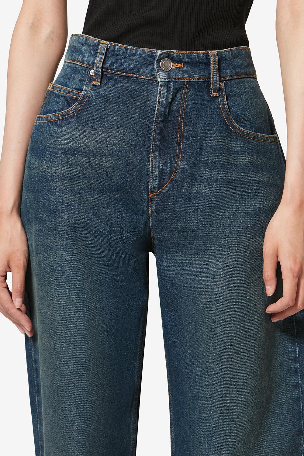 Pantalon dromie en coton - Bleu - Woman - 3