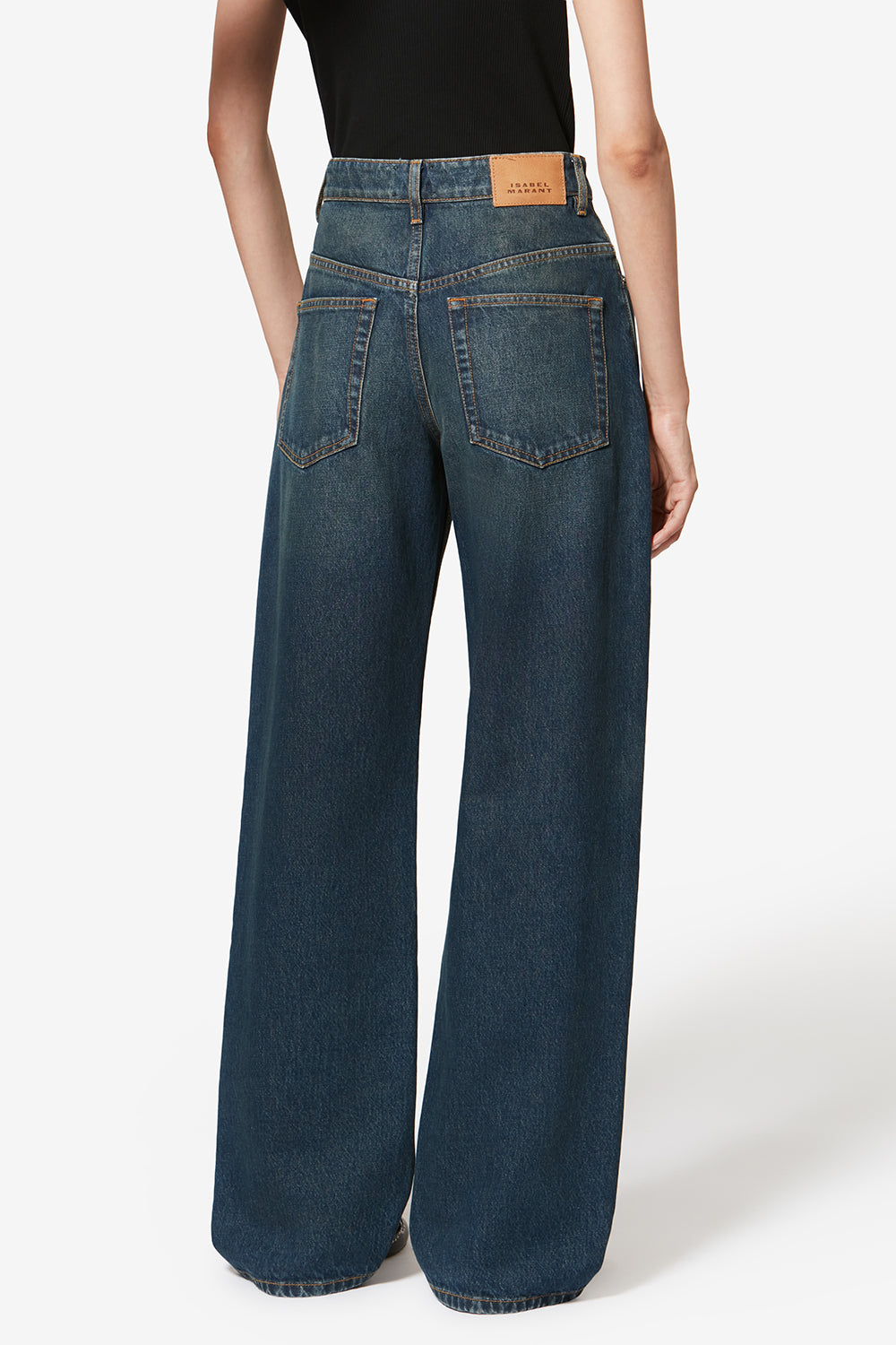 Pantalon dromie en coton - Bleu - Woman - 5