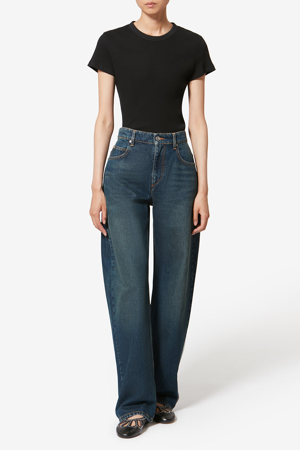 Pantalon dromie en coton - Bleu - Woman - 2