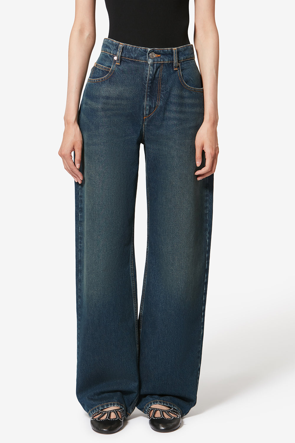 Pantalon dromie en coton - Bleu - Woman - 4