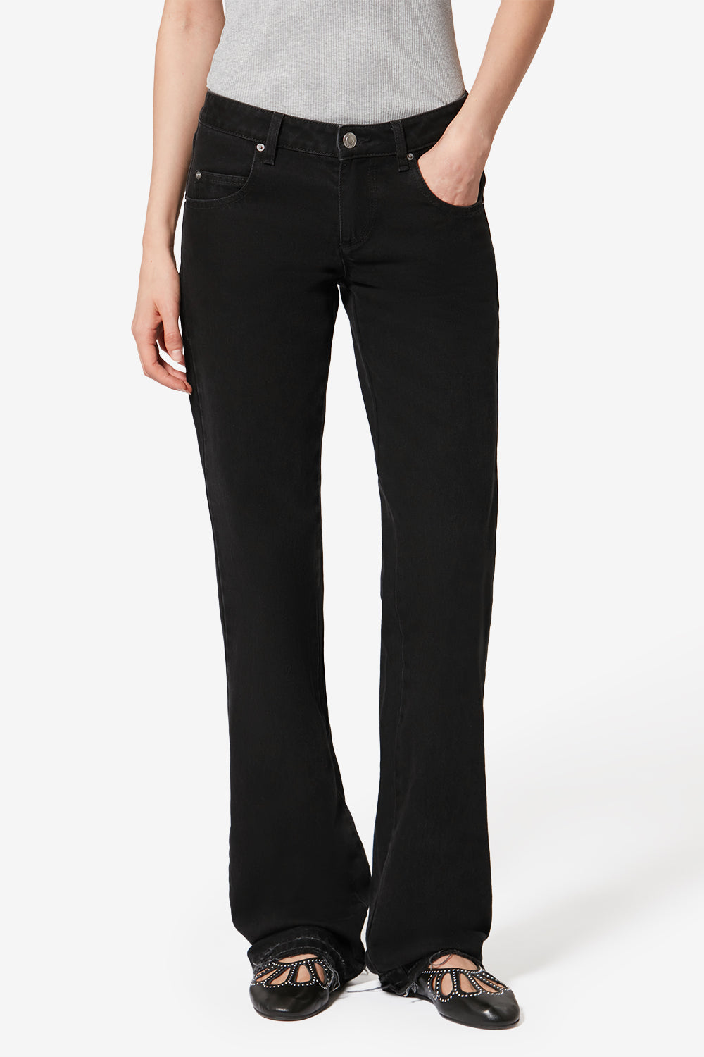 Denala cotton pants - Black - Woman - 4