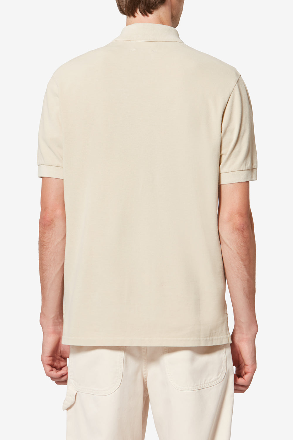 Afko short-sleeve piqué cotton polo shirt - Light yellow - Man - 5