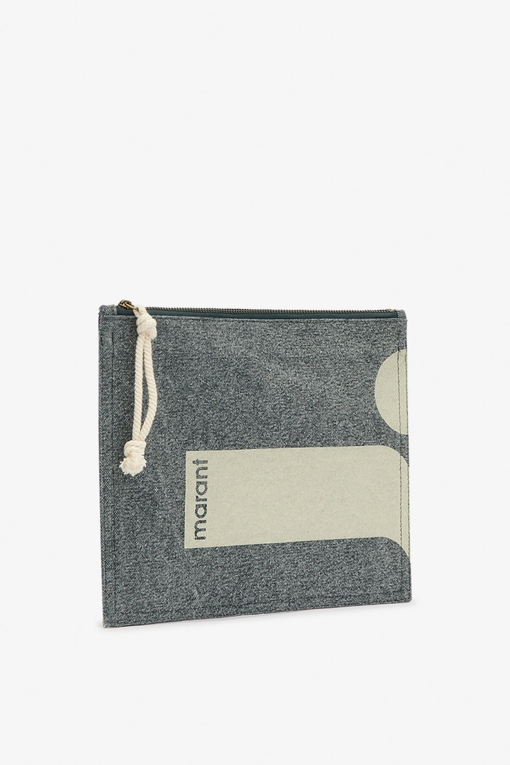 Netia cotton clutch bag - Black - Woman - 4