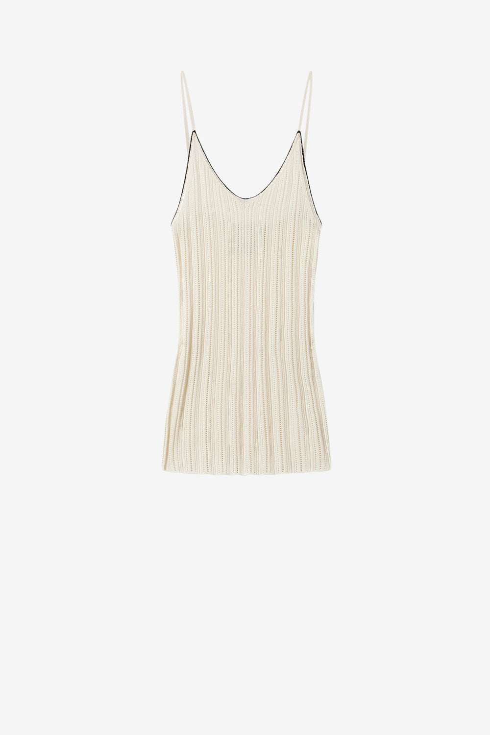 Pull india en coton - Écru - Woman - 1