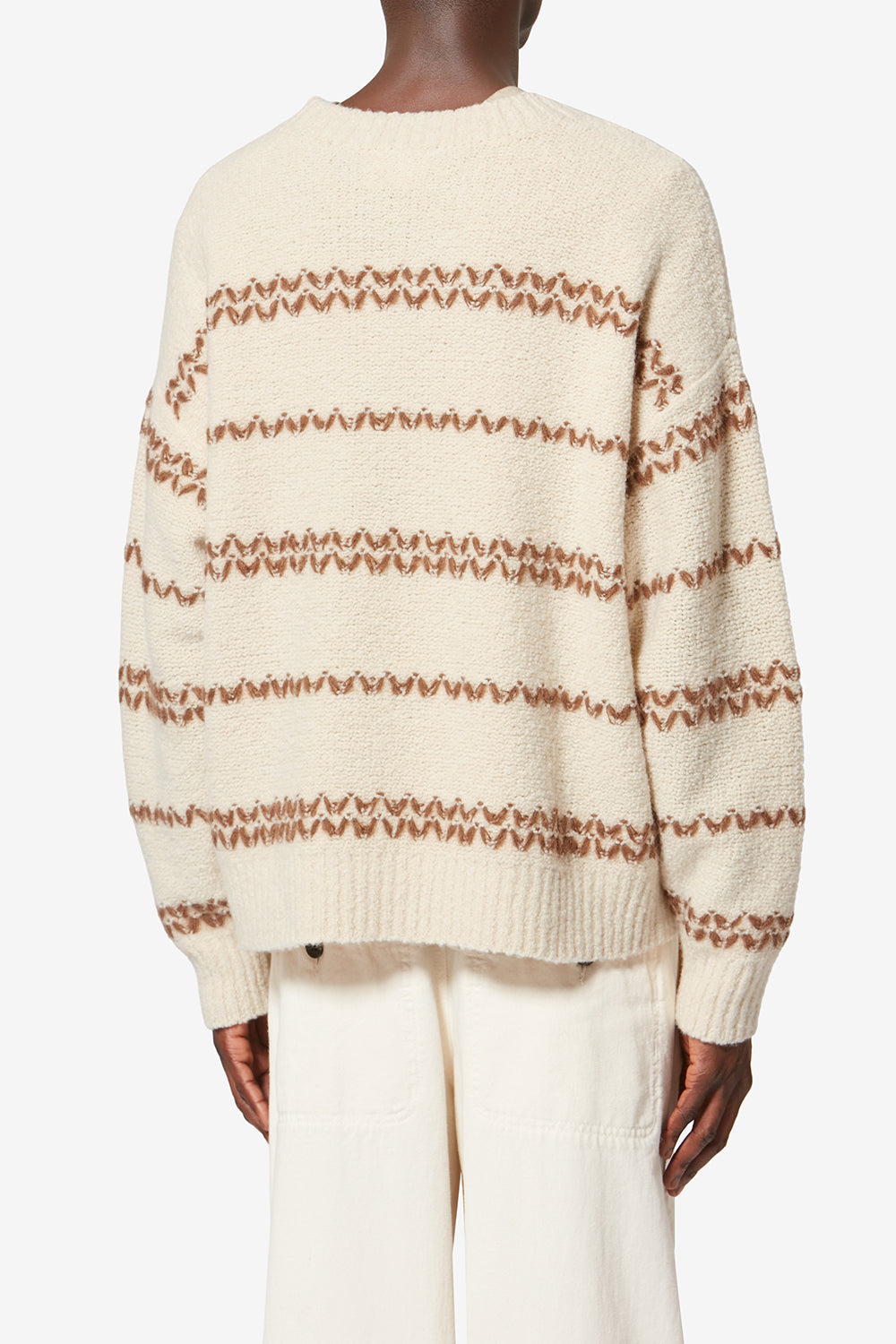 Pull en laine moulinée romain - Écru-bronze - Man - 5