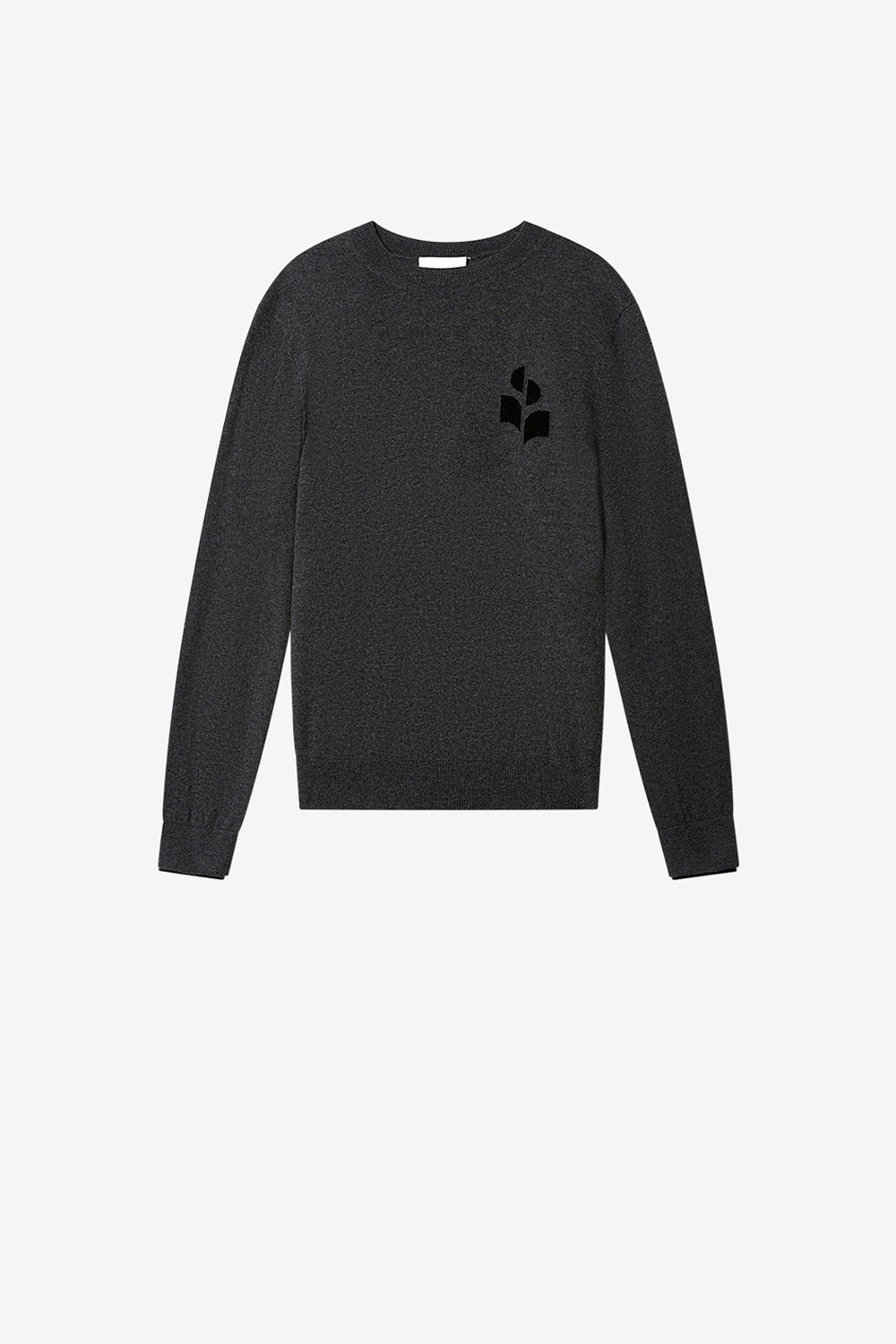 Antea thin cotton and wool sweater - Anthracite-black - Man - 1