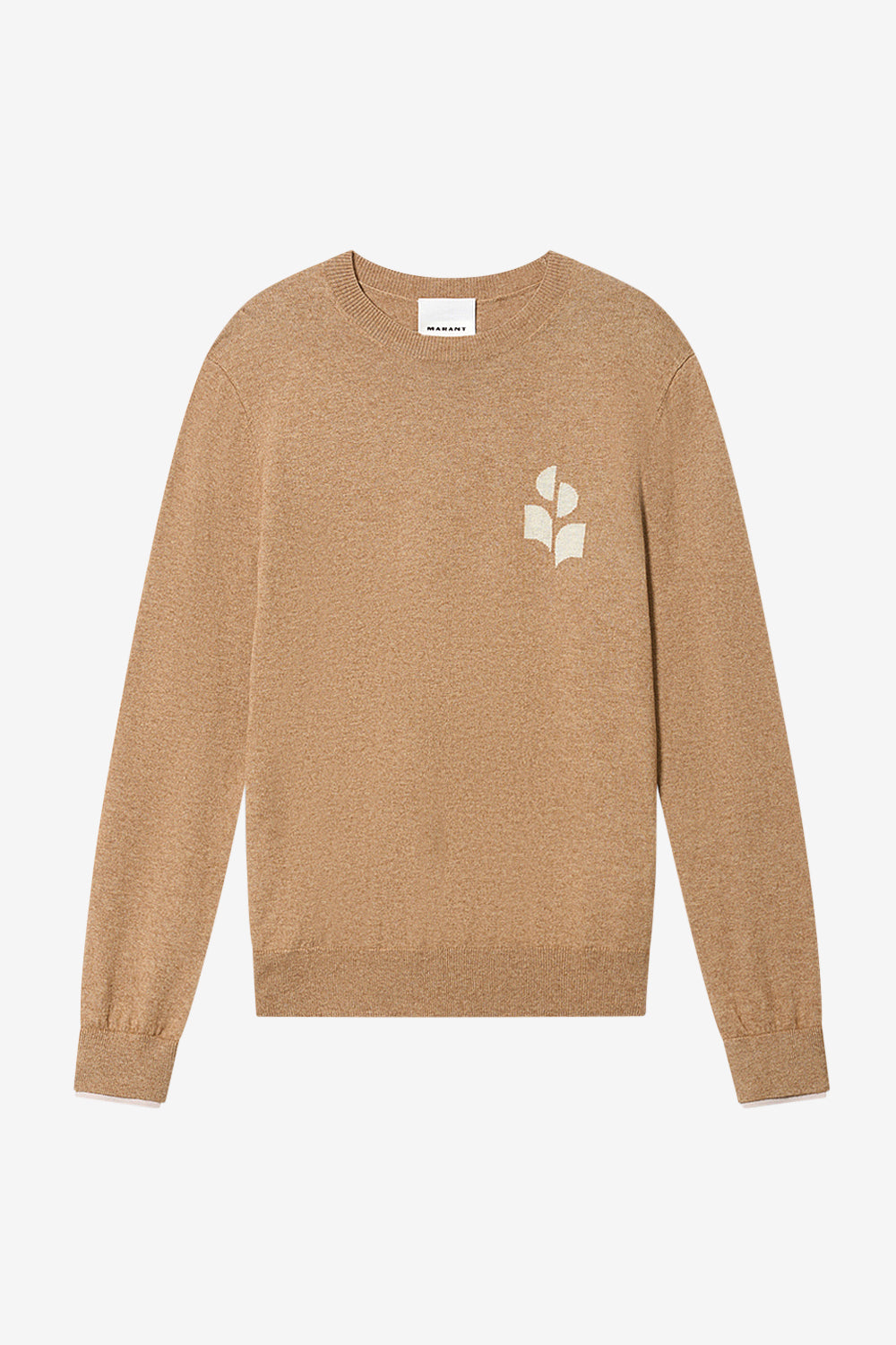 Antea thin cotton and wool sweater - Camel-light grey - Man - 1