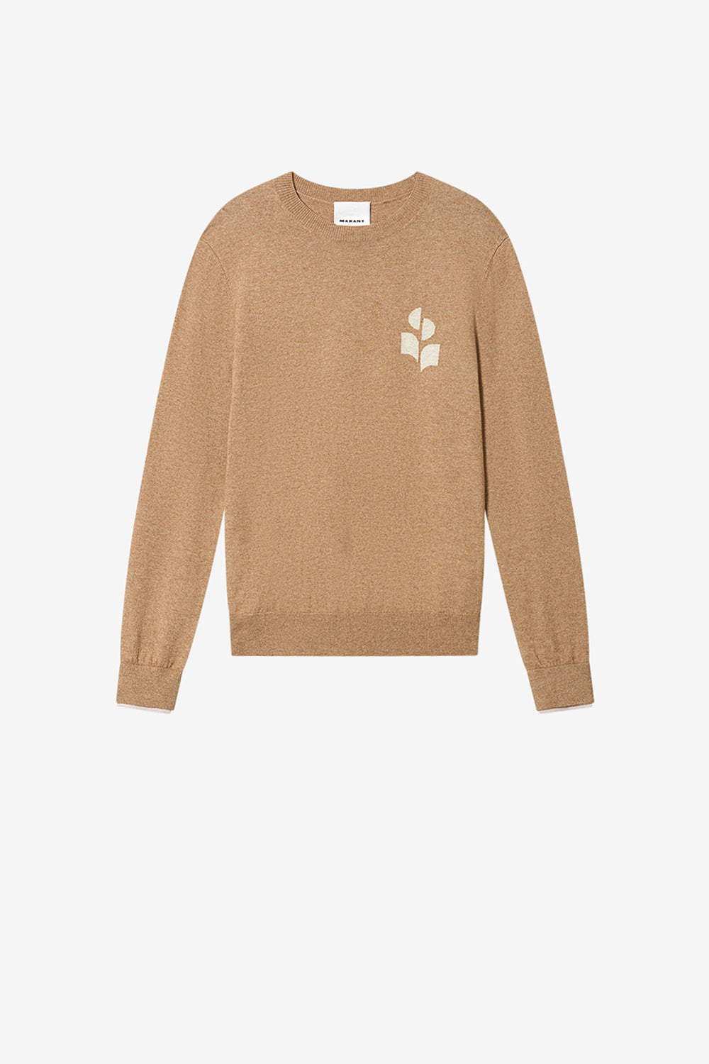 Antea thin cotton and wool sweater - Camel-light grey - Man - 1