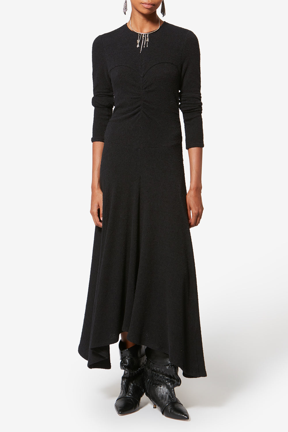 Robe flora en coton - Noir - Woman - 2