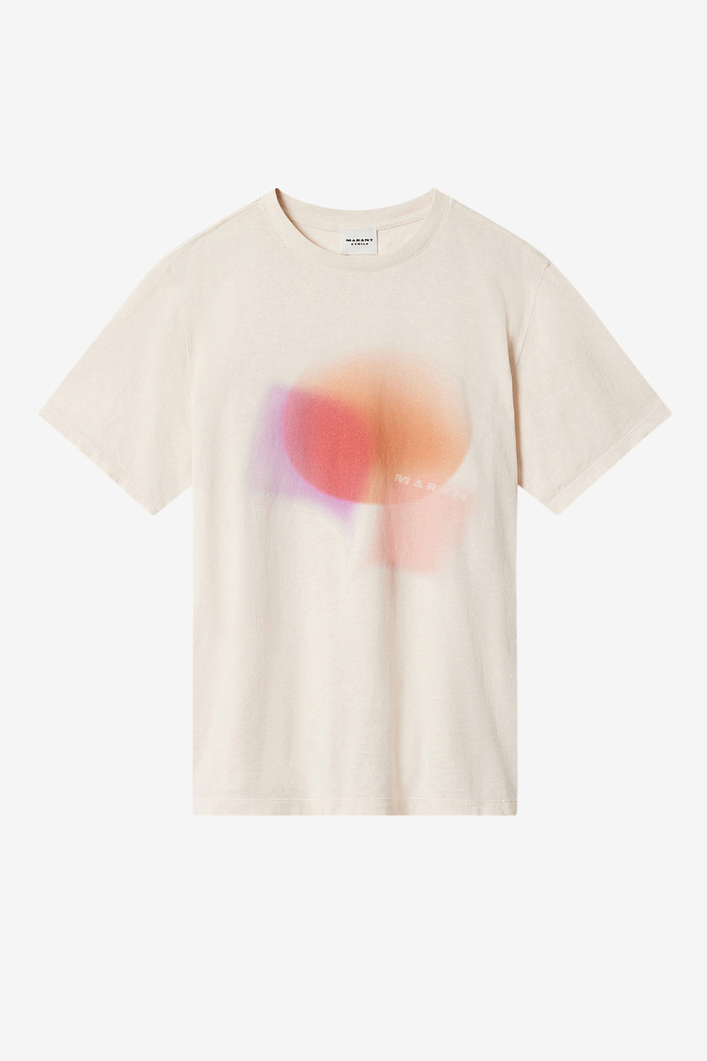 T-shirt zewel en coton imprimé - Écru - Woman - 1