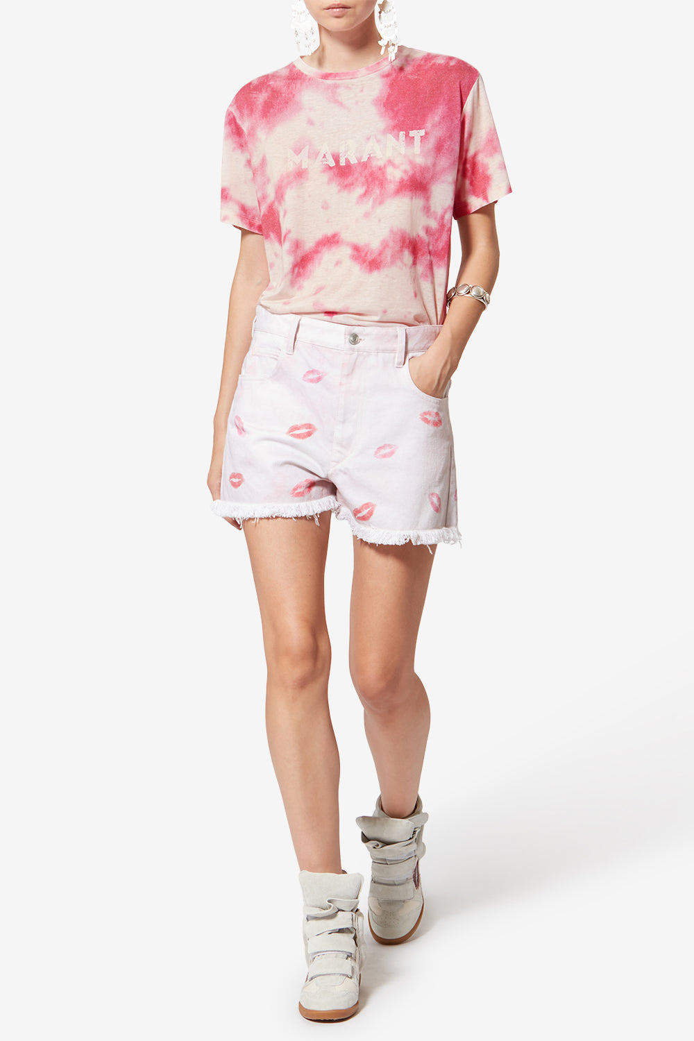 T-shirt à logo zewel en coton - Rose - Woman - 2