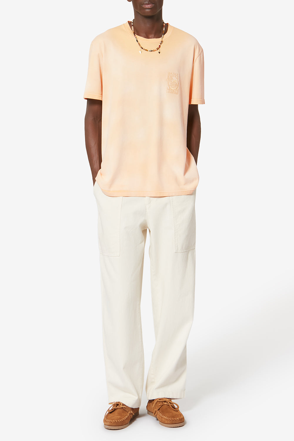 Honoré フェード加工コットン 半袖 tシャツ - Sunset - Man - 2