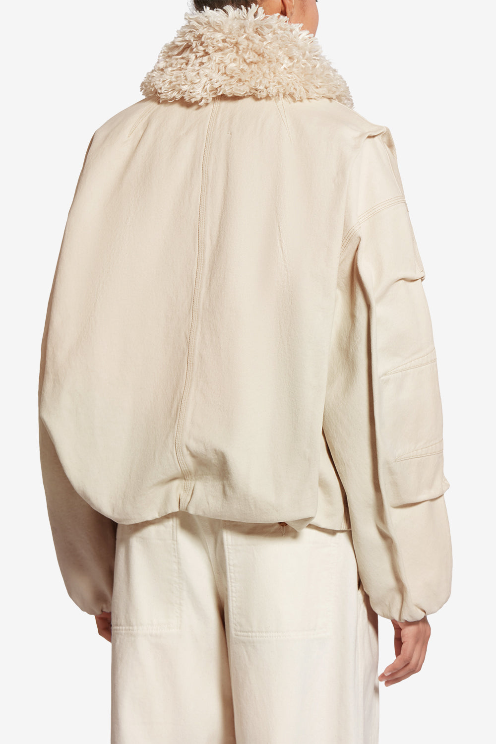 Veste charone en denim - Écru - Woman - 5