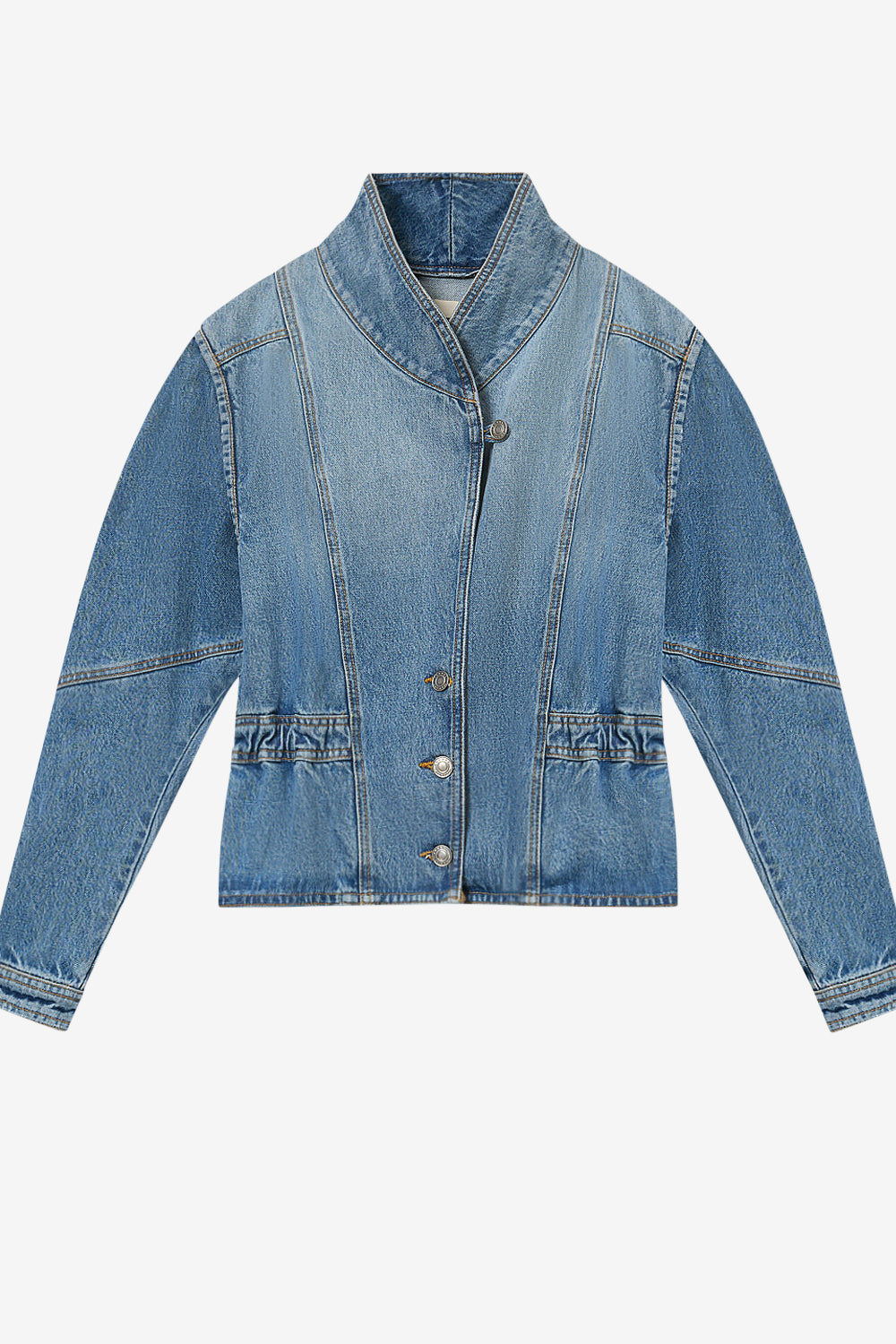 Veste dolie en coton - Bleu clair - Woman - 1