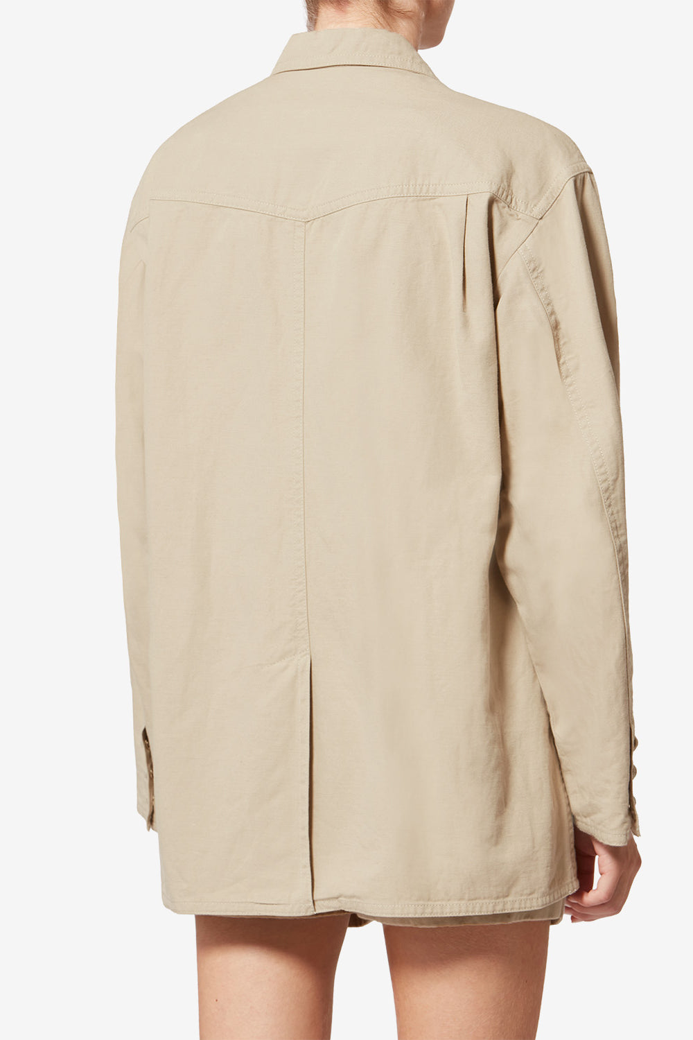 Veste nevala en toile de lin et coton - Beige - Woman - 5