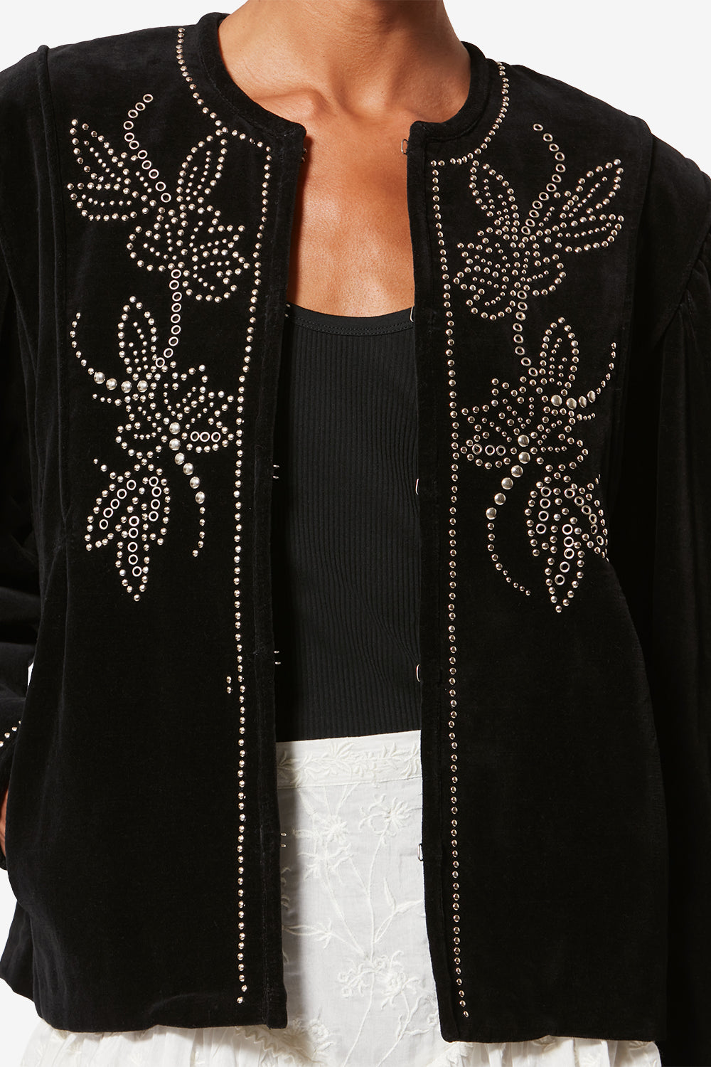 Veste pietra en velours - Noir - Woman - 3