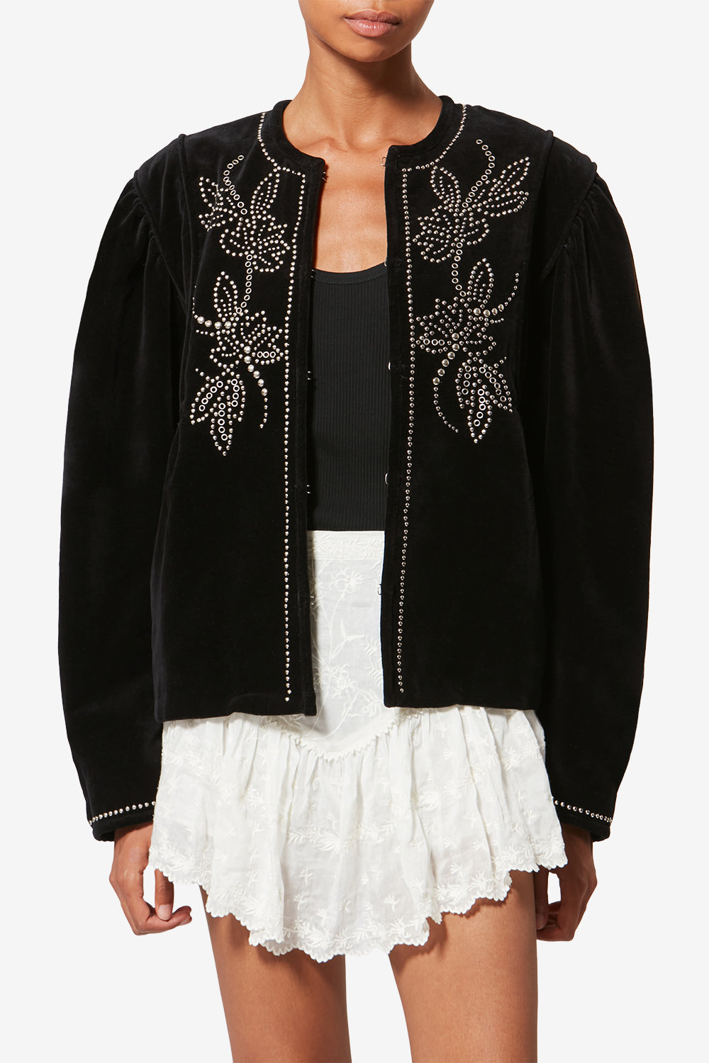 Veste pietra en velours - Noir - Woman - 4