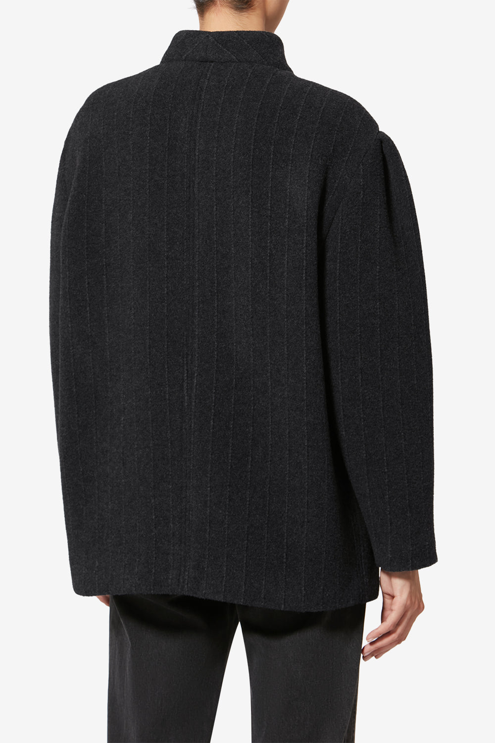 Veste jabadine en laine - Anthracite - Woman - 5