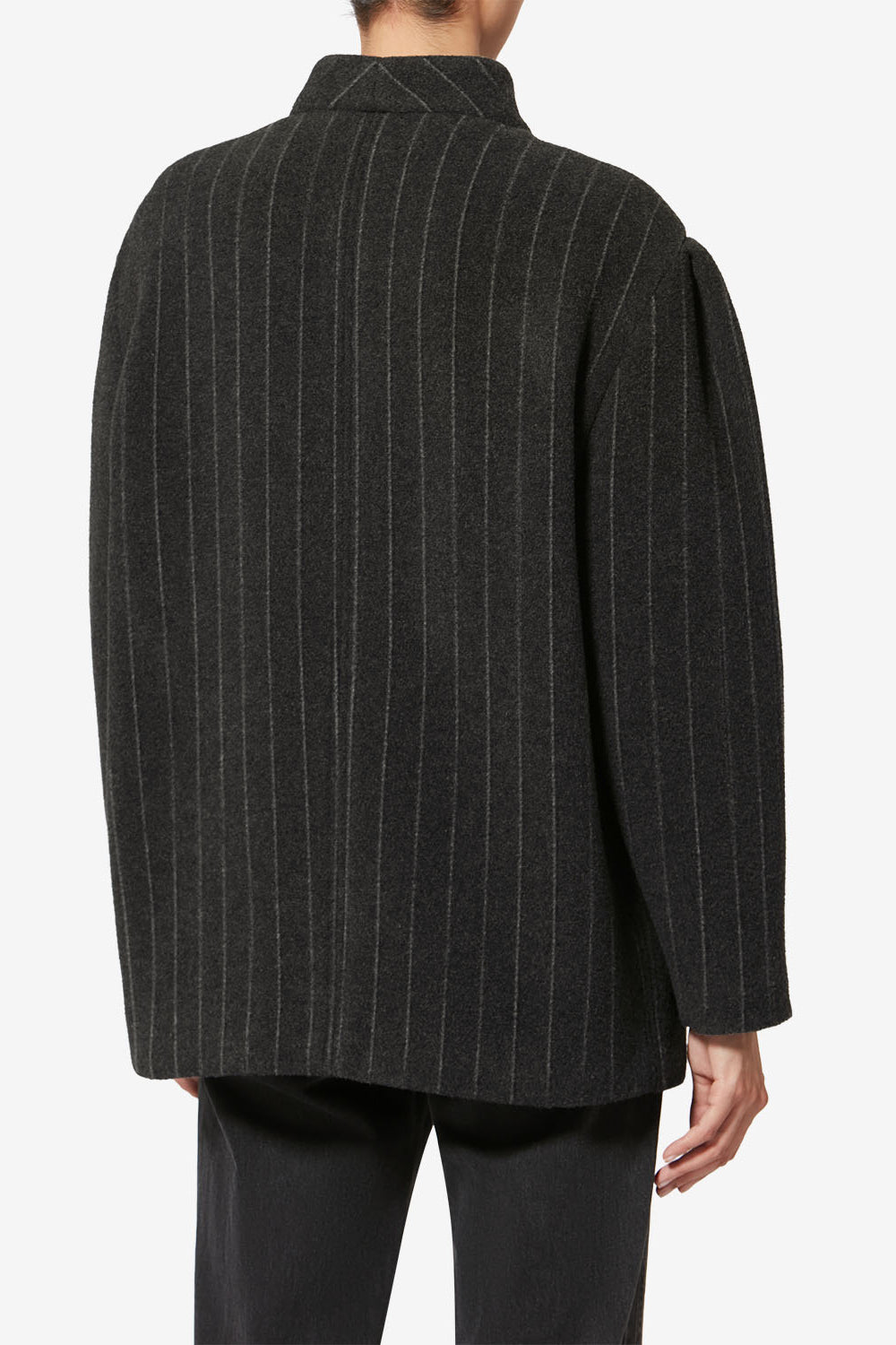 Veste jabadine en laine - Anthracite - Woman - 5