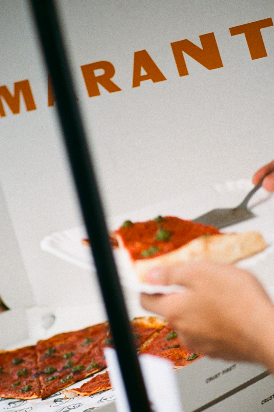 Pizza for the new Marant SS26 collection