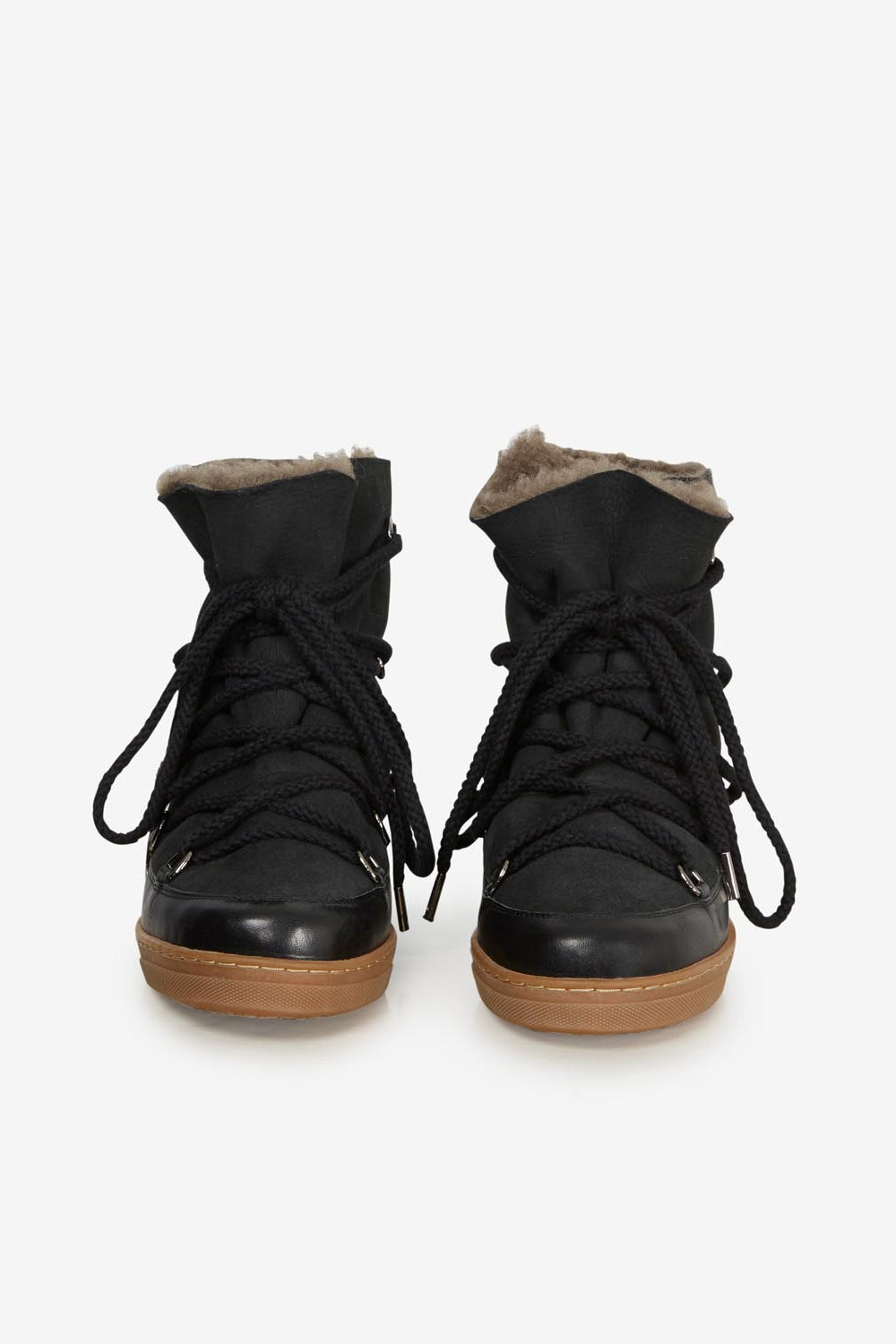 Nowles shearling-lined snow boots - Black - Woman - 4