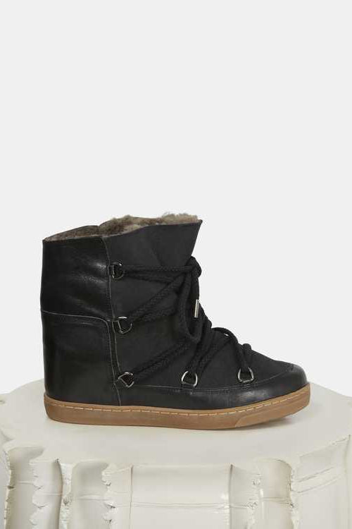 Nowles shearling-lined snow boots - Black - Woman - 2