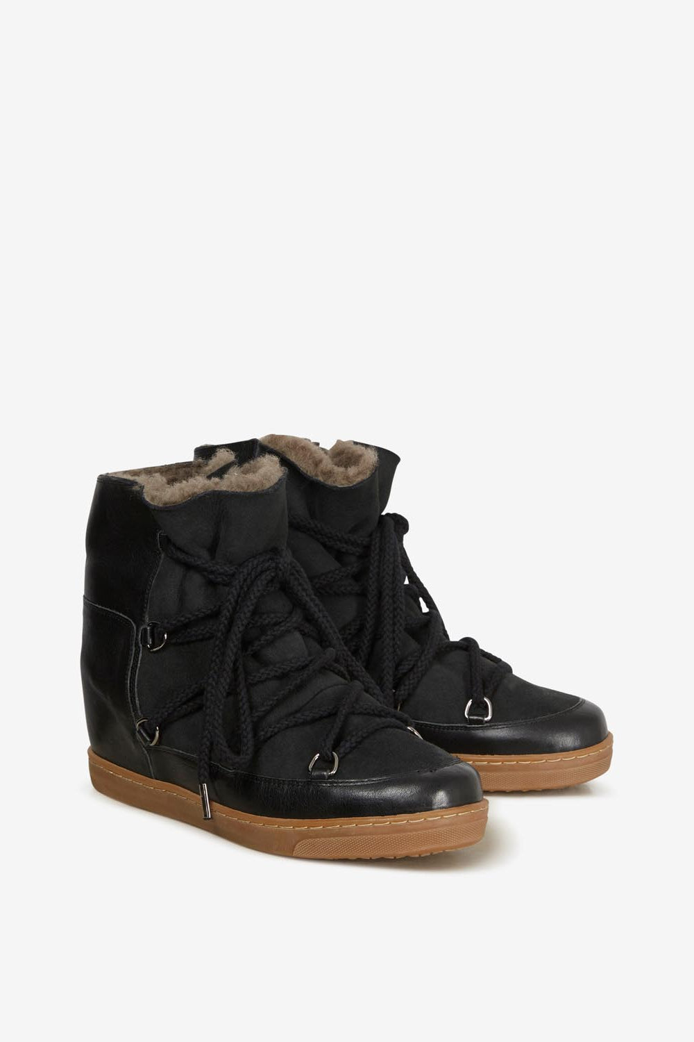 Nowles shearling-lined snow boots - Black - Woman - 3
