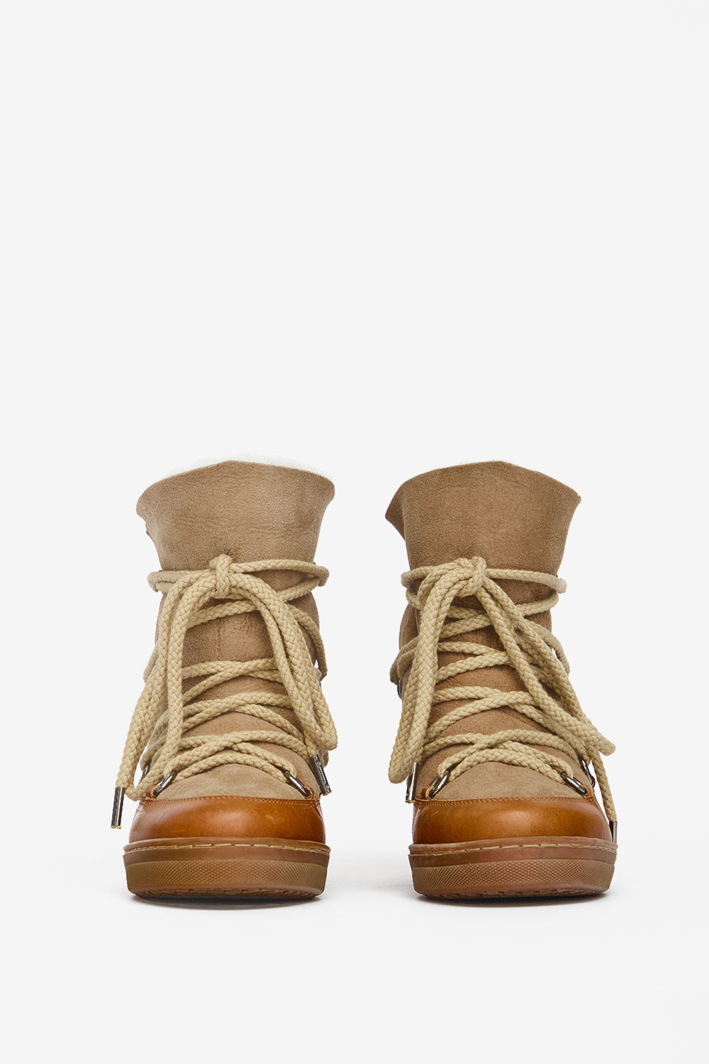 Nowles shearling-lined snow boots - Camel - Woman - 4