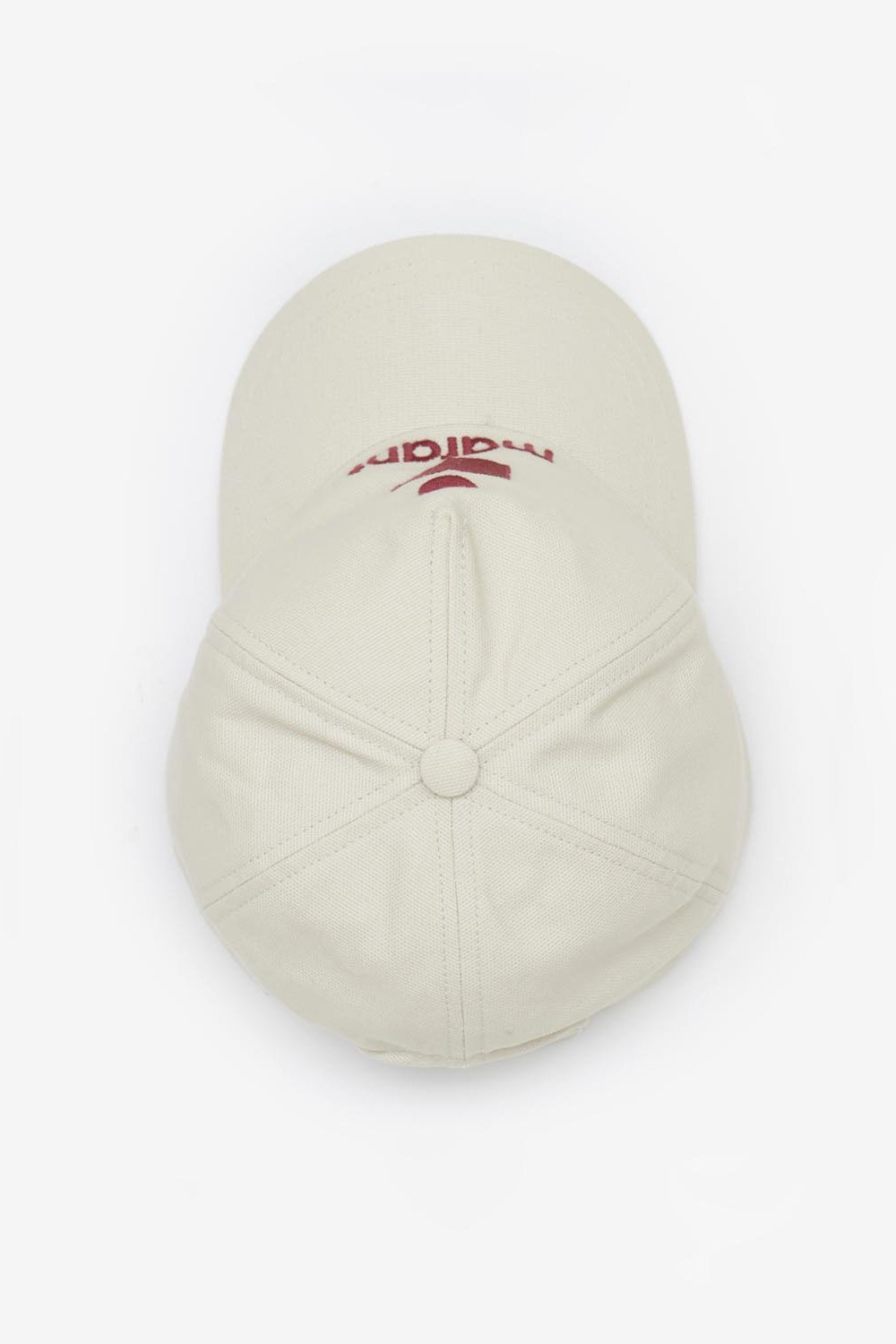 Casquette en toile à logo brodé tyrony - Écru et rouge - Woman - 3