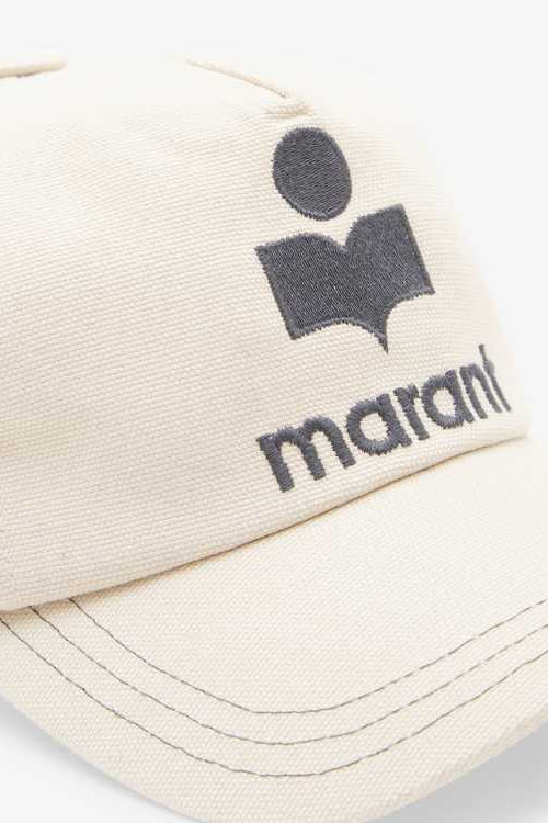 Casquette en toile à logo brodé tyronyh - Écru et noir - Man - 4