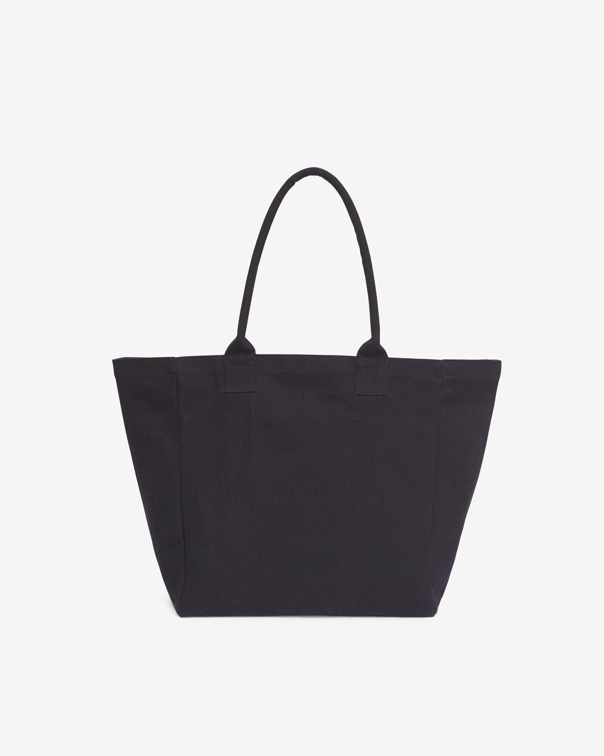 Borsa tote yenky in tela con ricamo - Nero - Woman - 2