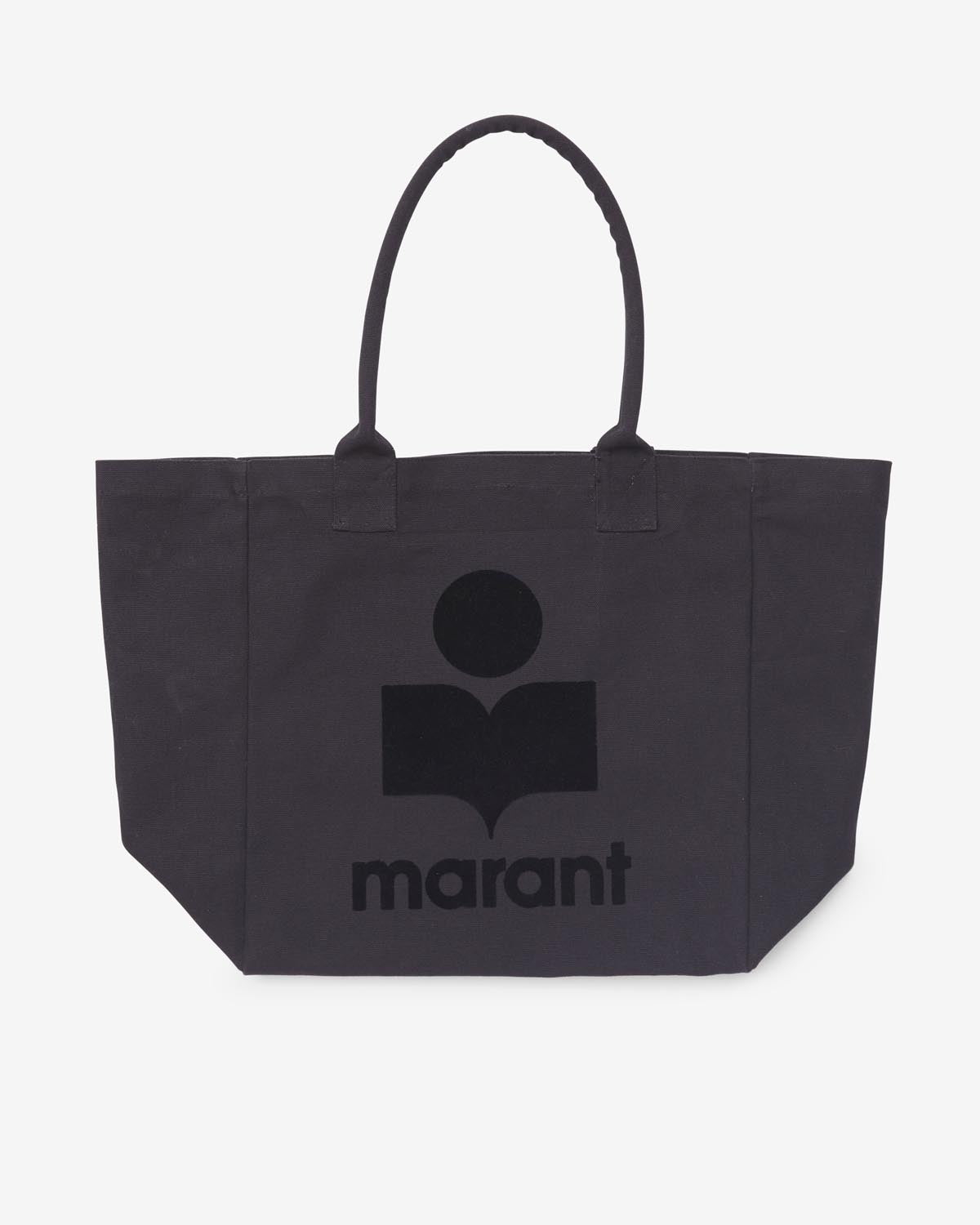 Borsa tote yenky in tela con ricamo - Nero - Woman - 3