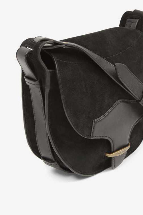 Petit sac besace en suéde botsy  - Negro - Woman - 5