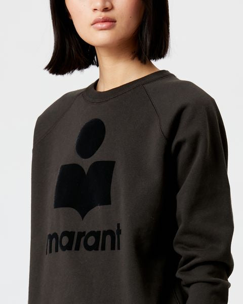Sweatshirt logo milly Woman Noir délavé 3