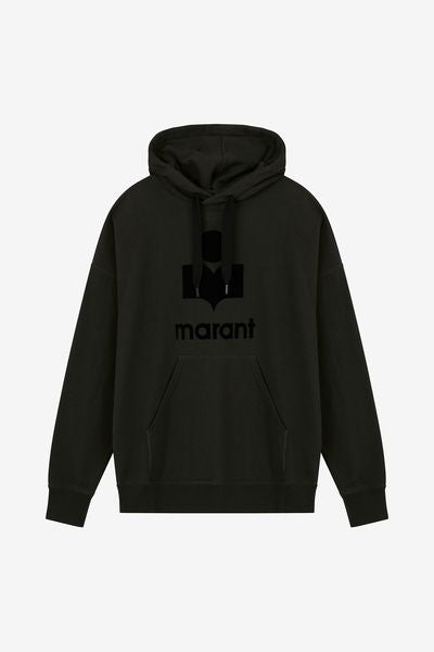 Miley logo hoodie sweatshirt - 검정으로 씻어낸 - Man - 1