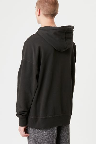 Miley logo hoodie sweatshirt - 검정으로 씻어낸 - Man - 5