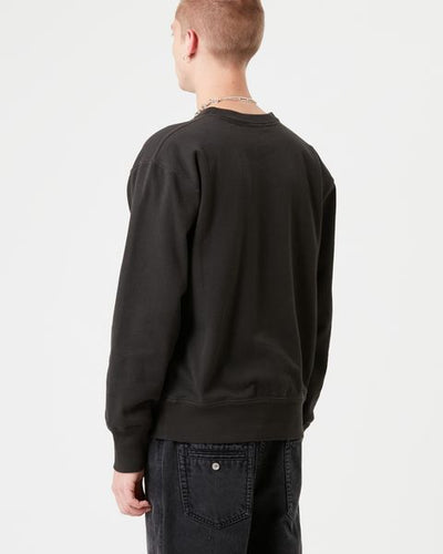Mike cotton sweatshirt - Nero lavato - Man - 4