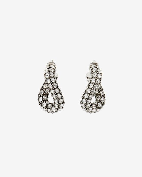 Funky ring earrings Woman Silver 3