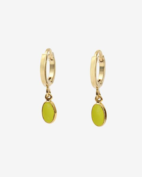 ISABEL MARANT 90º two-tone earrings - Yellow