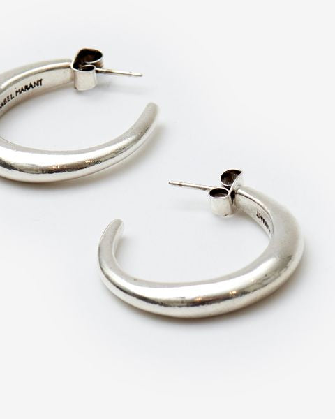Ring earrings Woman Silver 1