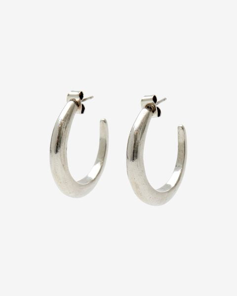 Ring earrings Woman Silver 3